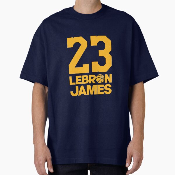23 LEBRON JAMES - Gold Oversized T-Shirt