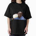 Shaq Drinking Milk Oversized T-Shirt